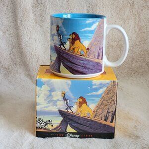 EUC RARE Vintage The Lion King Disney Store Exclusive With Box Coffee Cup Mug